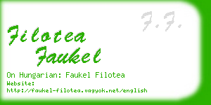 filotea faukel business card